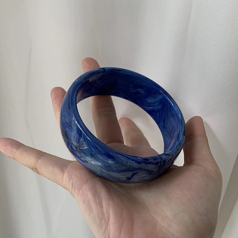 Wholesale Vintage Acrylic Geometric Irregular Ring Resin Bracelet